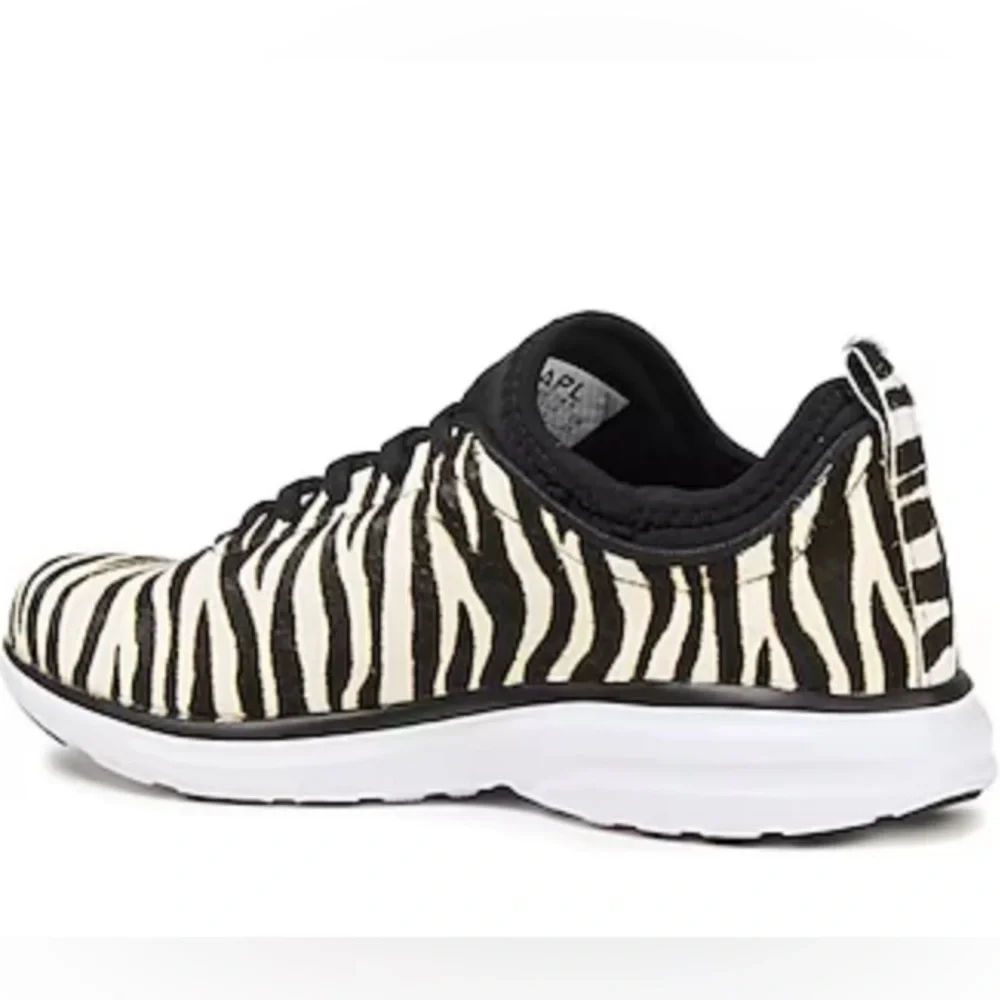 APL Athletic Propulstion Labs Women's Phantom Zebra Calf Hair Sneakers Size 7